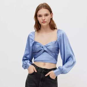 UO Maya Smocked Tie-back top